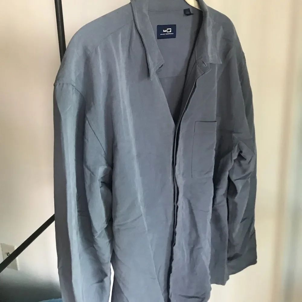 Mens Beautiful Blue Dress Shirt - Wilke - Large